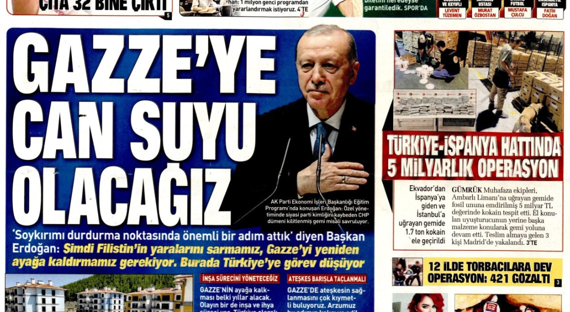 Gazze'ye can suyu olacağız: 15 Ekim 2025 Çarşamba güncel gazete manşetleri