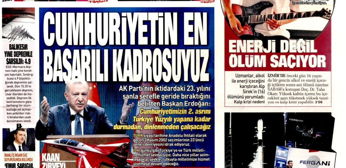 Cumhuriyetin en başarılı kadrosuyuz! 4 Kasım 2025 Salı, güncel gazete manşetleri