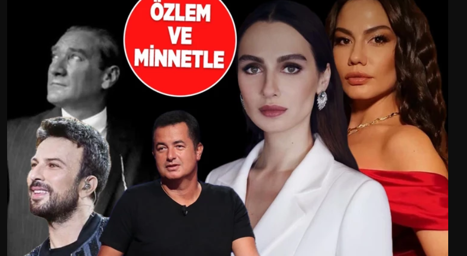Ünlülerden 10 kasım paylaşımları: Özlemle , Minnetle anıyoruz