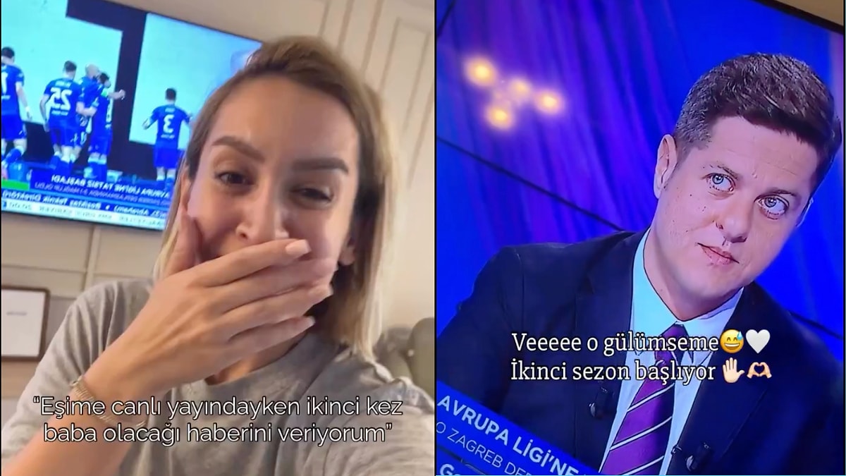Spikiker Gürler Akgün canlı yayında eşinden gelen mesajla baba olacağını öğrenince ne yapacağını şaşırdı