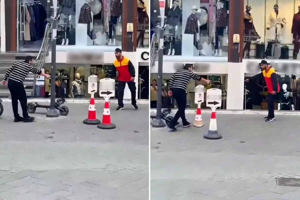 İstanbul Merter'de hareketli dakikalar: Kendisini bıçakla savunan kargocuyu tabancayla bacağından vurdu!