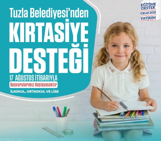 Tuzla Belediyesinden öğrencilere Okul Destek Paketi