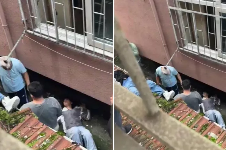 Eve kilitlenen 2 genç kızın kaçış planının sonu ağır oldu: Sarkıttıkları çarşaf çözülünce 3'üncü kattan düştüler!