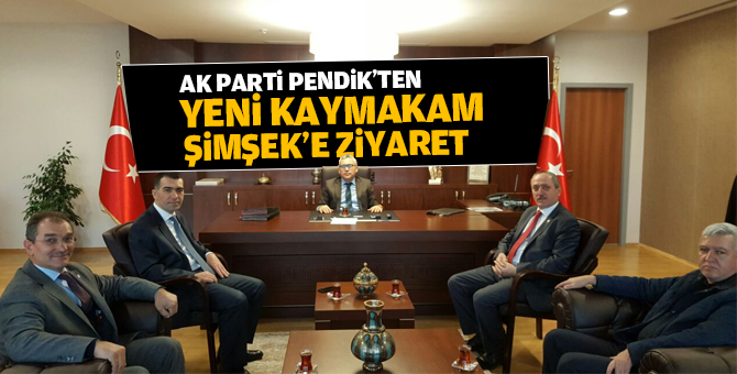 Ak Parti'den Yeni Kaymakam Şimşek’e Ziyaret