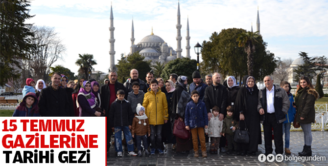 Pendik Belediyesi'nden 15 Temmuz Gazilerine Tarihi Gezi