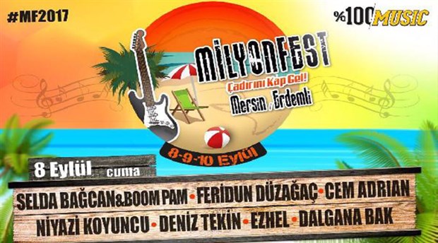 Rock festivali "Milyonfest" Mersin'de başlıyor