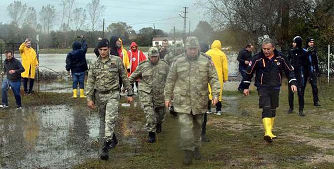 Tekirdağ'da sele kapılan askerin cansız bedenine ulaşıldı