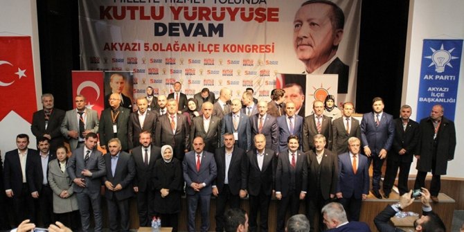 AK Parti Akyazı İlçe Teşkilatı’nın 5. Olağan Kongresi gerçekleşti