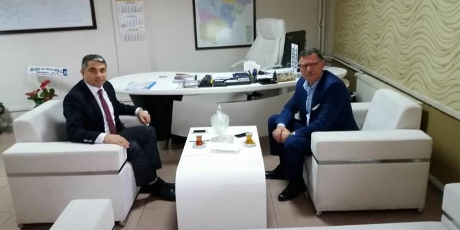 Başkan Duymuş, OEDAŞ Müdürü Aykut ile bir araya geldi