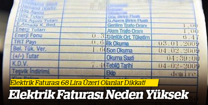 Elektrik Faturası Neden Fazla Geliyor