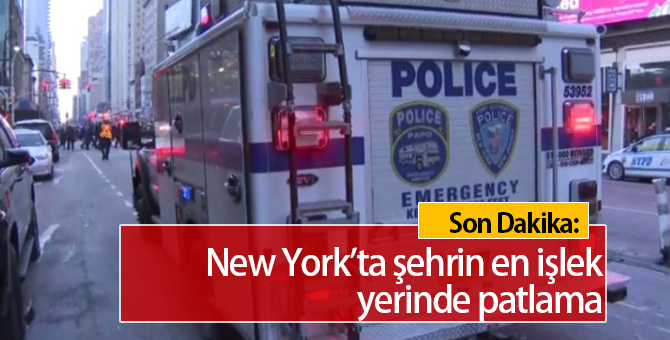 New York'ta Otobüs Terminalinde Patlama!