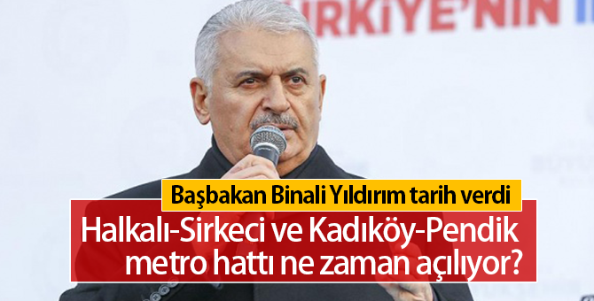 Başbakan Üsküdar'dan Pendik' Kadar Uzan Metro İçin Tarih Verdi