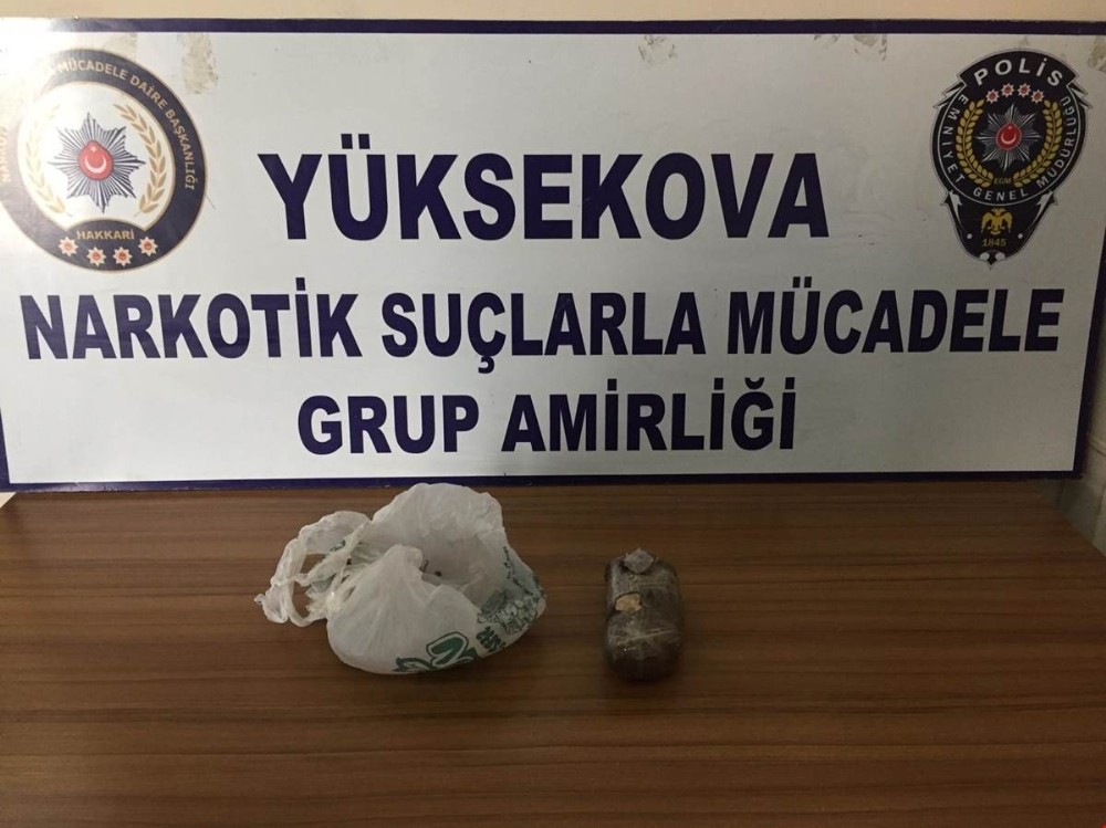 Hakkari’de uyuşturucu operasyonu 2 kilo 36 gram eroin  100 litre asit