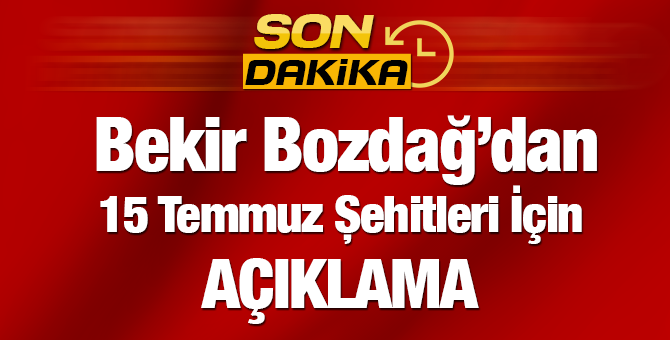 Hükümet Sözcüsü Bozdağ'dan önemli açıklamalar