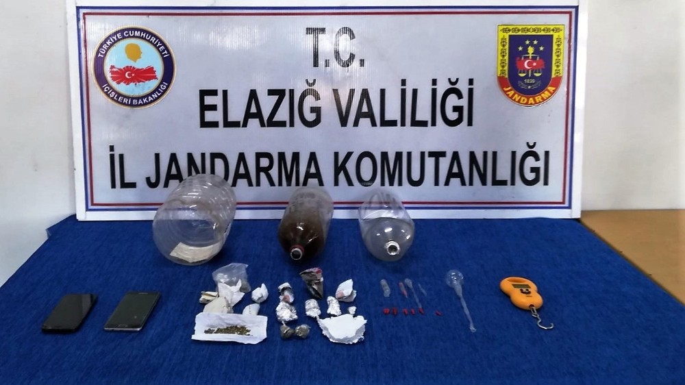 Elazığ Palu'da  uyuşturucu operasyonu: 3 tutuklama