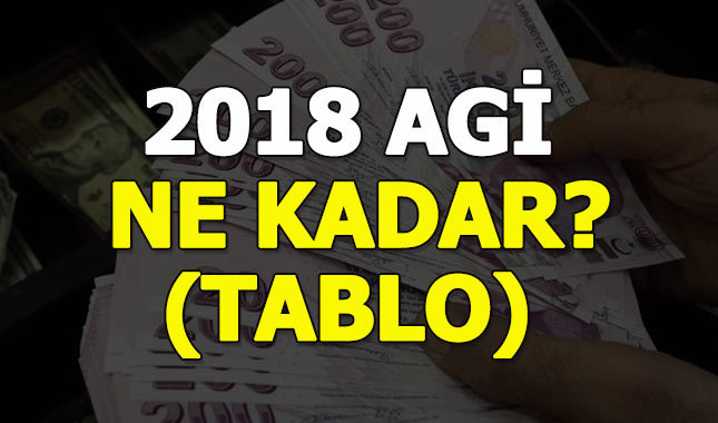 Asgari Geçim İndirimi (AGİ) Ne Kadar Oldu | 2018 AGi Rakamları