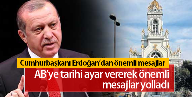 Cumhurbaşkanı Erdoğan'ın Kilise Açılışındaki Konuşmaları