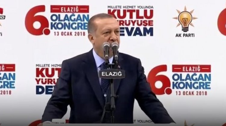 Cumhurbaşkanı Recep Tayyip Erdoğan'ın Ak Parti Elazığ kongre konuşması