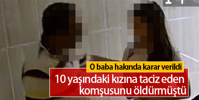 10 Yaşındaki Kızını Taciz Eden Komşusunu Öldüren Baba Hakkında Tahliye Kararı Verildi