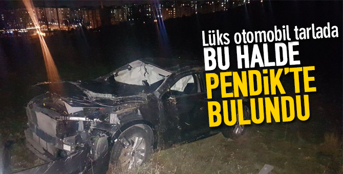 Beykoz'dan Çalınan lüks otomobil Pendik'te bu halde bulundu!