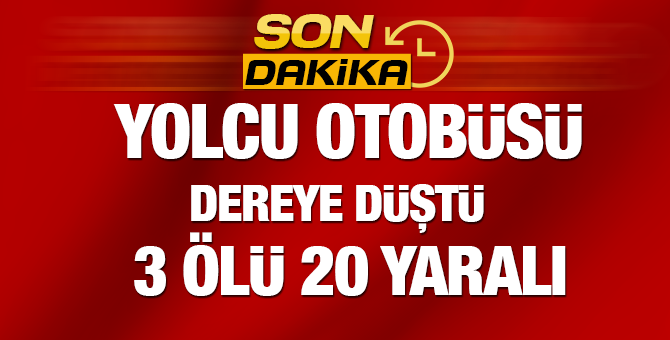 Muş'ta Yolcu Otobüsü Dereye Uçtu: 6 Ölü, 20 Yaralı