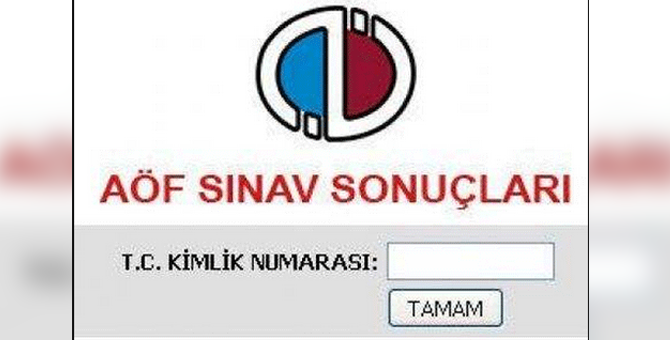 2018 AÖF Sınav Sonuçları Açıklandı mı | AÖF Sınav Sonucu Sorgulama