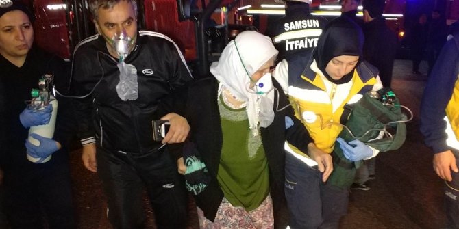 Samsun’da yangında 3 kişi hastanelik oldu