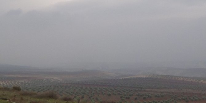 Suriye sınırında yoğun sis