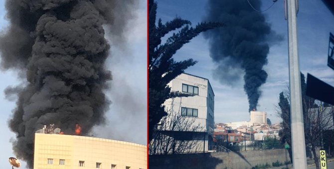 Gaziosmanpaşa'da Taksim İlkyardım Araştırma Hastanesi'nde Yangın