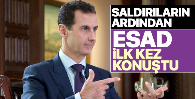 Esad İlk Kez Konuştu: Batı Kontrolünü Kaybettiği İçin Saldırdı