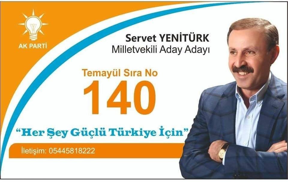 AK Parti milletvekili aday adayı Yenitürk, temayül yoklamasına 140  sıra numarası ile katılacak