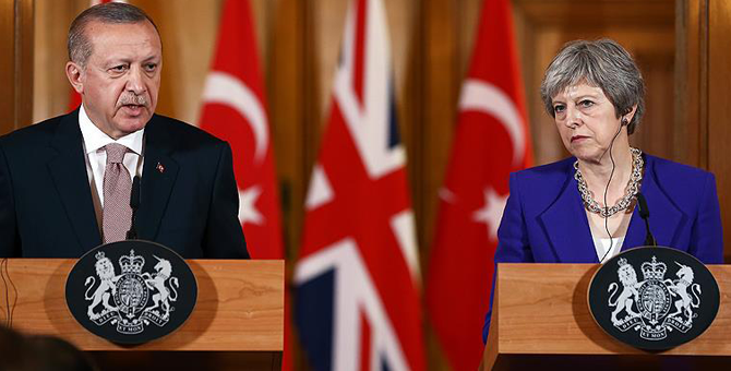 Erdoğan ve Theresa May Londra'da ortak basın açıklaması yaptı