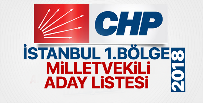 CHP İstanbul 1. Bölge Milletvekili adayları 2018  kimler oldu? – 24 Haziran erken seçimleri