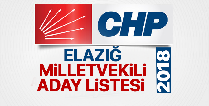 CHP Elazığ Milletvekili adayları 2018  kimler oldu? – 24 Haziran erken seçimleri