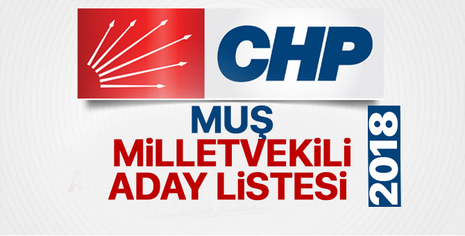 CHP Muş Milletvekili adayları 2018  kimler oldu? – 24 Haziran erken seçimleri