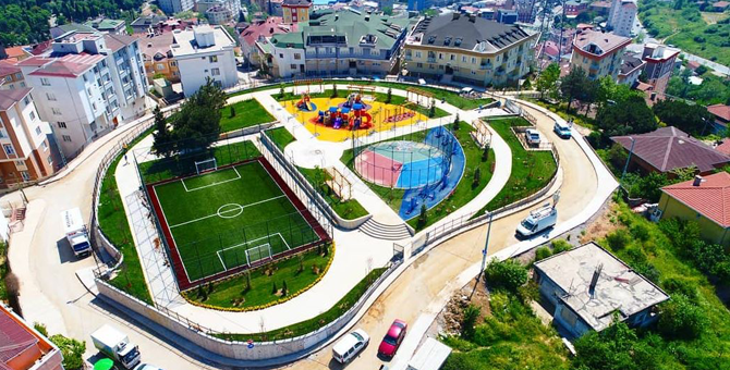 Pendik Velibaba'da 'devasa park' hizmete girdi