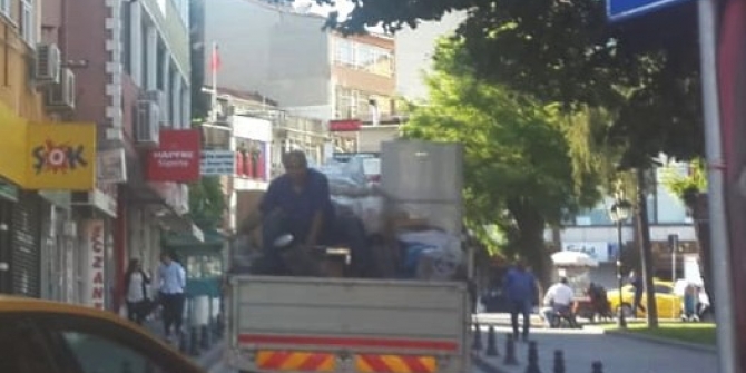 Tekirdağ’da tehlikeli yolculuk