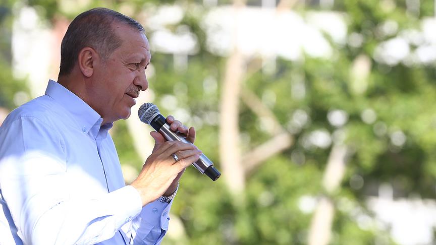 Erdoğan: İnce'nin mitingine gidenler HDP'li