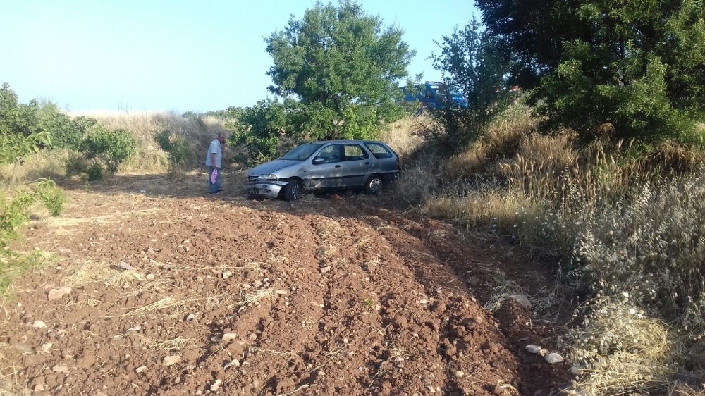 Adıyaman Gölbaşı ilçesinde Otomobil takla attı: 1 Yaralı