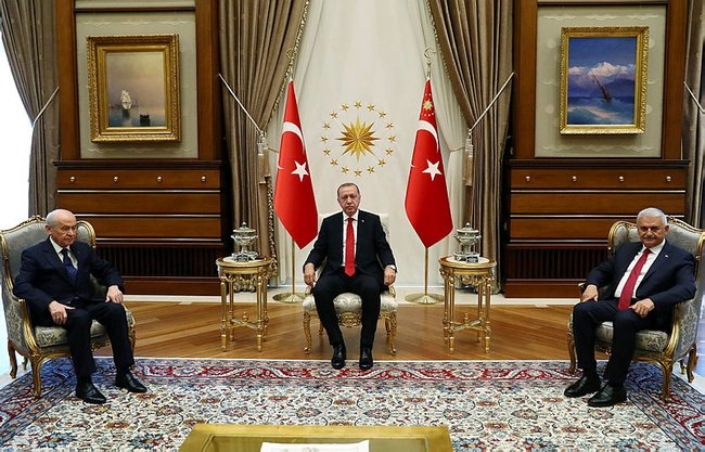 Cumhurbaşkanı Erdoğan, Bahçeli'yi kabul etti