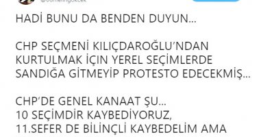 Melih Gökçek'ten bomba CHP iddiası