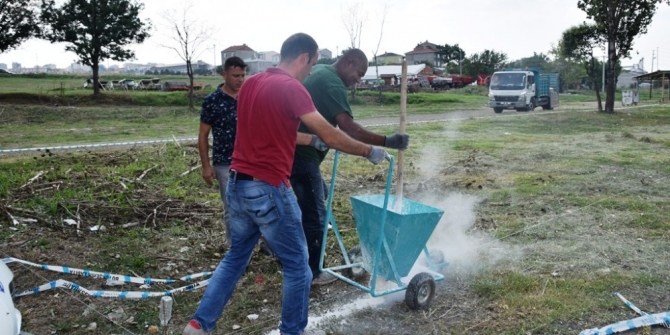Tekirdağ’da kurban satış noktasında hazırlıklar tamamladı