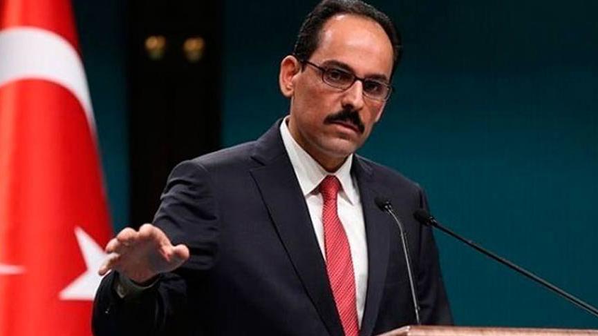 İbrahim Kalın açıklamalarda bulunuyor