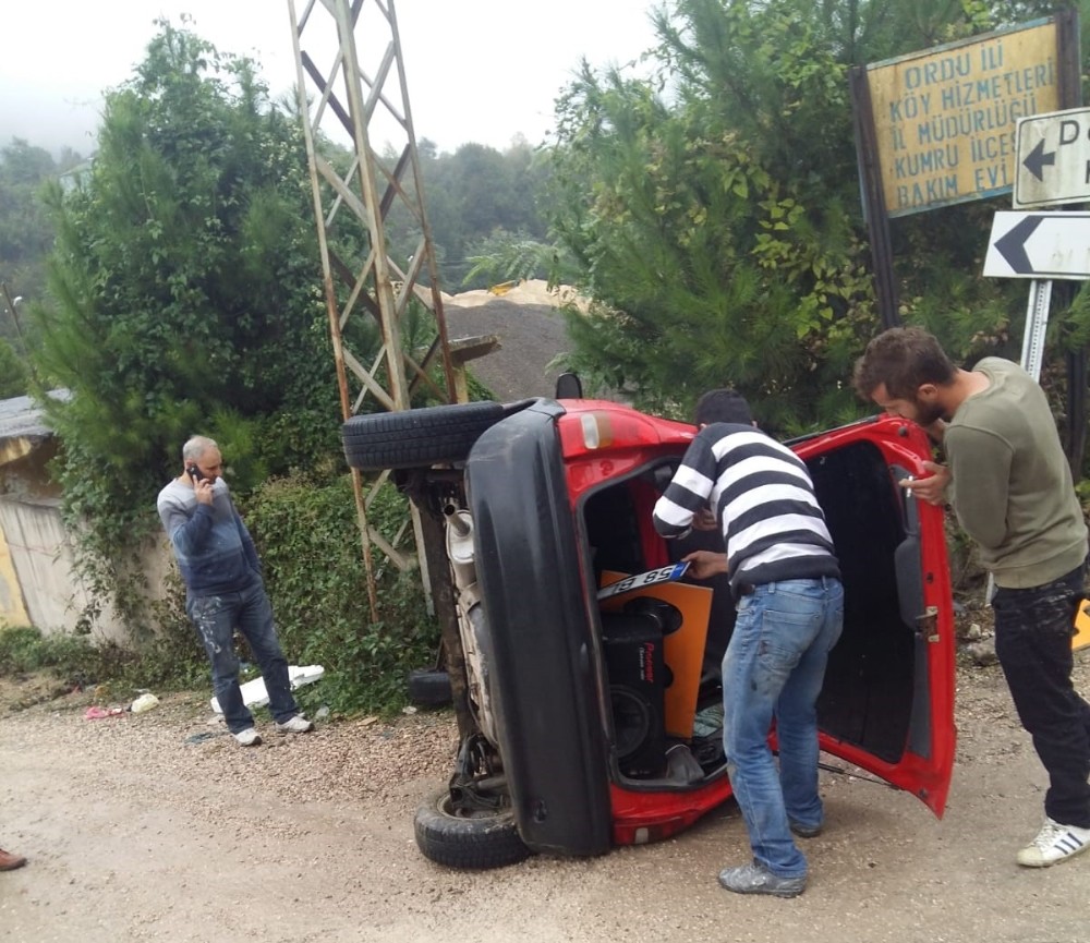 Ordu'nun Kumru ilçesinde trafik kazası: 1 yaralı