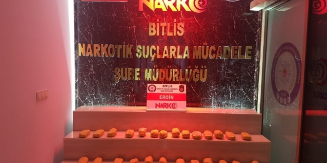 Bitlis’te 13 kilo eroin ele geçirildi