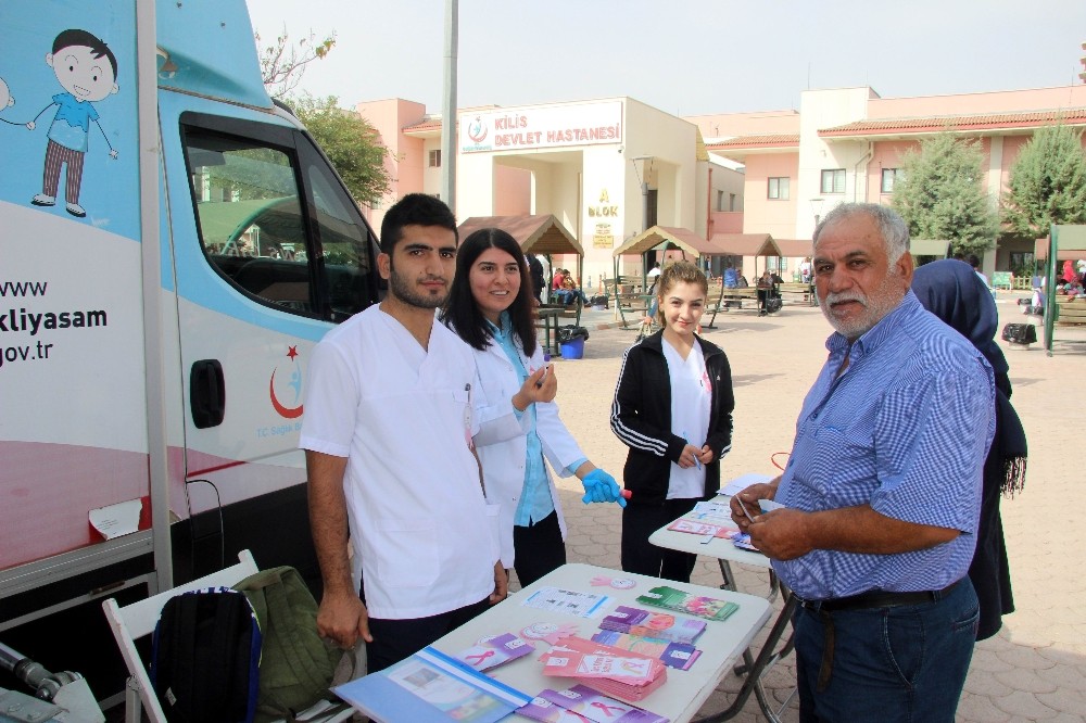 Kilis’te,İl Halk Sağlığı Müdürlüğü tarafından Kanser Haftası Kapsamında etkinliği