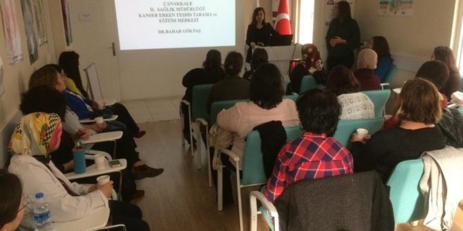 Çanakkale’de kanser tarama eğitimleri veriliyor