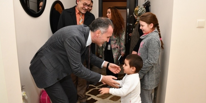 Başkan Taban’dan engelli ailelere ziyaret