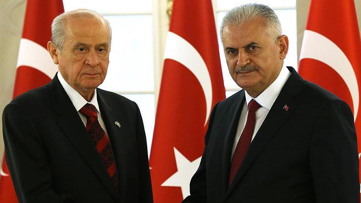 Binali Yıldırım ve Devlet Bahçeli görüşmesi sona erdi