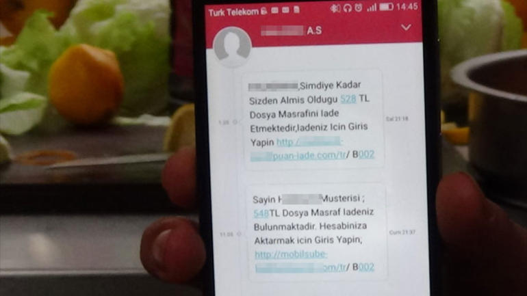 Telefonuna gelen mesaja tıkladı ve 30 bin lirasını kaybetti!